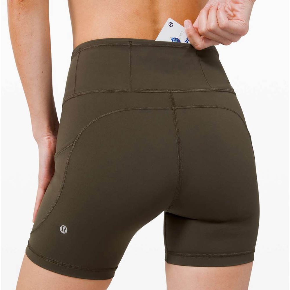 Lululemon Fast Free Short 10" Non-Reflective Dark Olive Green Size 2